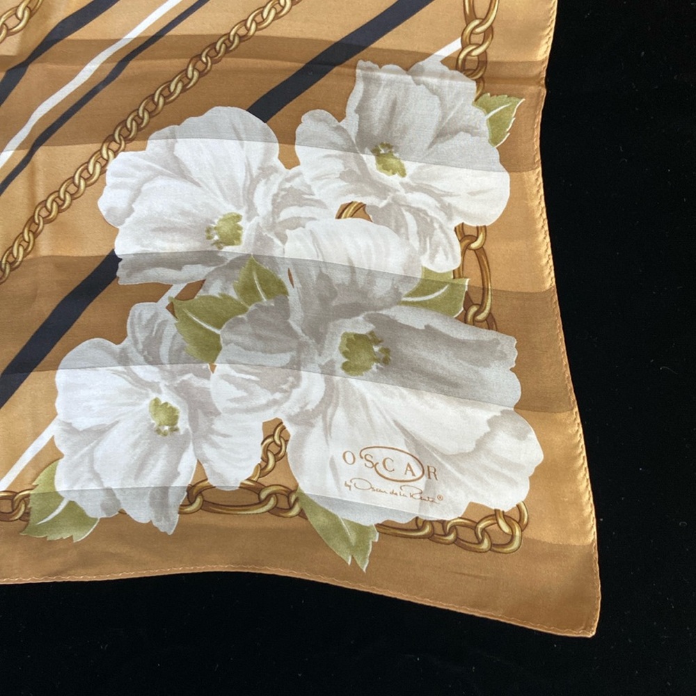 Vintage Oscar de la Renta silk scarf